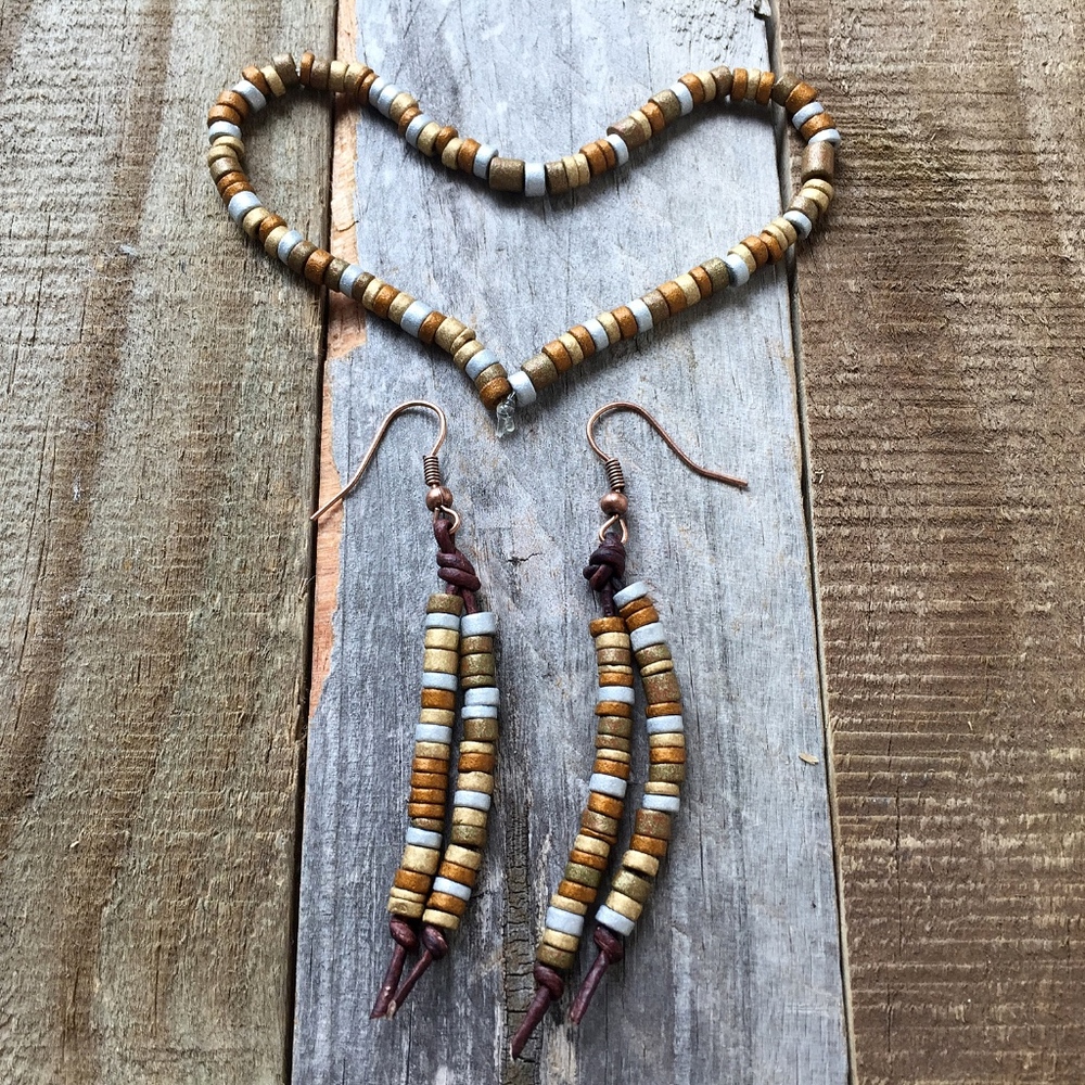 Stretchable Bracelet and Earrings